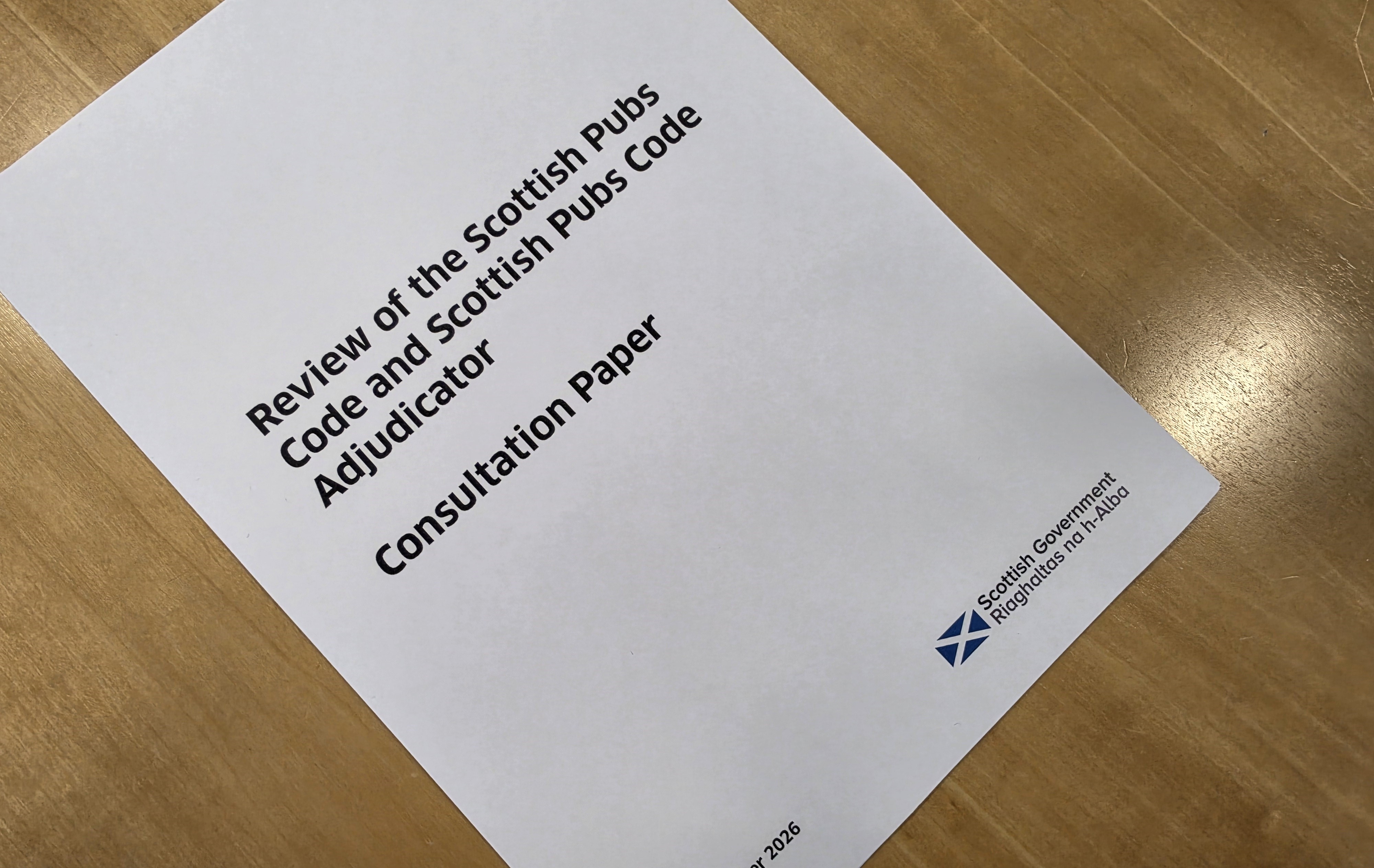 Scottish Government launches Scottish Pubs Code consultation